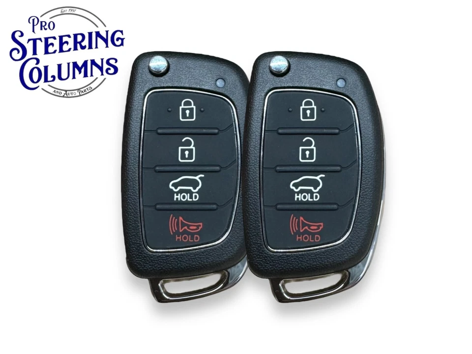 Para 15-19 Hyundai Santa Fe Flip Remoto Clave Fob Nuevo TQ8-RKE-4F31 (2 Paquete) - Imagen 1 de 4