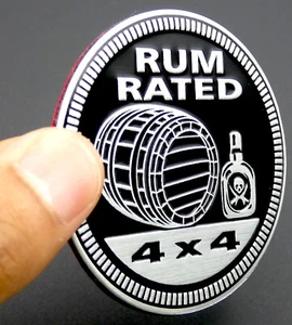 1 pieza pegatina emblema de guardabarros automático con clasificación de ron 4x4 insignia SUV camión 2,36" 6 cm - Imagen 1 de 15