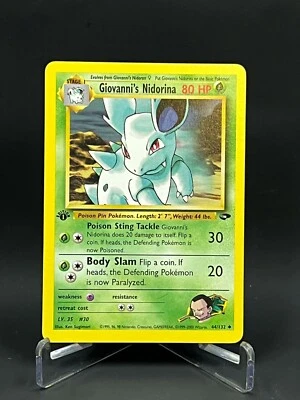  Pokémon Gym Challenge 1st Edition Giovanni's Nidorina 44/132 Regular NM - Image 1 of 2