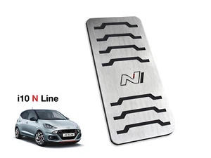 Poggiapiede In Acciaio per Hyundai i10 N-Line N Performance Line i10N Accessori - Picture 1 of 3