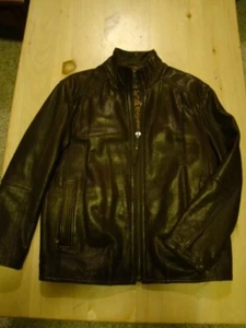 Andrew Marc New York leather bomber Jacket - Men's sz M - Brown - EUC - Picture 1 of 7