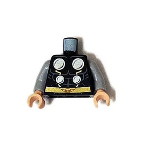 NUEVO LEGO - Torso - Superhéroes - Thor negro sin barba x1 - 76018 Hulk Lab Smash - Imagen 1 de 2