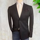 BANANA REPUBLIC Mens Blazer Sport Coat Two Button Jacket 40R Black Wool Suits