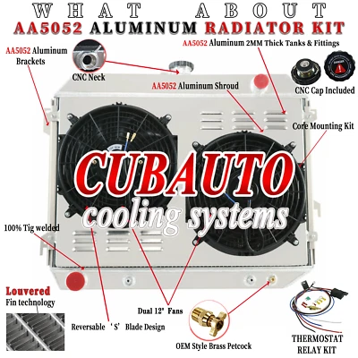 4-Row Radiator Shroud Fan For 1970-74 Dodge Charger,1968-73 Plymouth Road Runner - Image 1 of 4