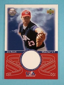 2002 Upper Deck Sweet Spot USA Jersey Relic Jon Rauch White Sox #USA-JR ⚾ - Picture 1 of 2