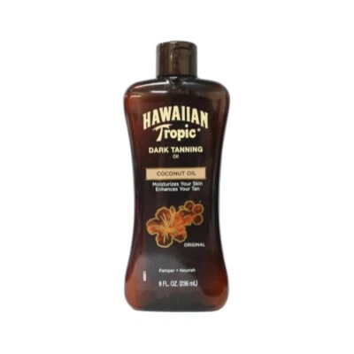 Hawaiian Tropic Dark Tanning Oil, Moisturizing, Nourishing, Original, 8 Oz - Image 1 of 2