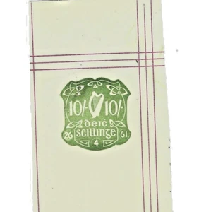 IRLANDA.. INGRESOS IRLANDESES POR PIEZA, DIEZ CHELINES EN RELIEVE 26 DE ABRIL DE 1961.. - Imagen 1 de 1