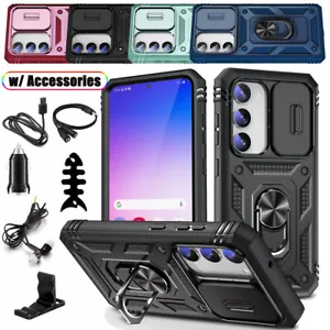 For Samsung Galaxy S23 Ultra S23 Plus FE Case Phone Cover Ring Stand Shockproof - Picture 1 of 64