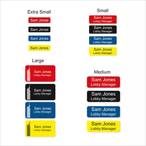 Personalised Premium Name Badges, Badges, ID Badges & Staff Badges - Picture 1 of 8