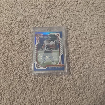 2022 Panini Absolute Spectrum Blue Signatures /35 Tyler Allgeier Rookie Auto - Image 1 of 2