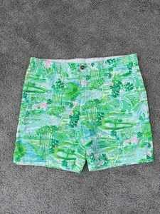 Lilly Pulitzer Men’s Tropical 8” Beaumont Preppy Vacation Shorts Sz 38 - Picture 1 of 7