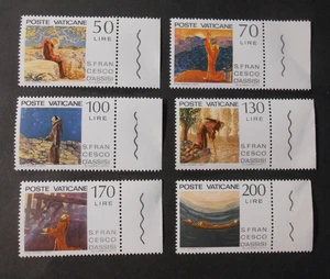 ITALIA , Città VATICANO, VATICAN CITY 1977 San Francesco 6V. cpl set MNH** - Imagen 1 de 2