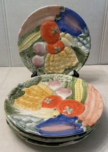 Platos de almuerzo vintage Fitz & Floyd Canape (4) huerto 7-5/8" 1988 - Imagen 1 de 5