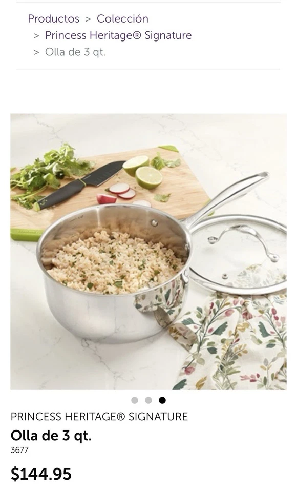 PRINCESS Heritage® Signature 3 cuartos Cacerola 3677 Foto 1 de 2