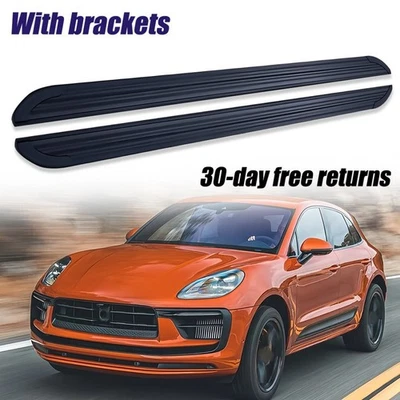 2 PIEZAS estriberas barras Nerf peldaños laterales aptos para Porsche Macan 2014-2024 Foto 1 de 4