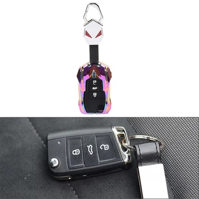 3-Tasten-Schlüsselanhänger-Hülle fits VW Polo Golf Jetta, Skoda Fabia, SEAT Leon - Image 1 of 4