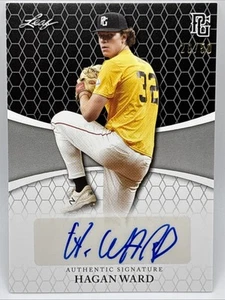 2022 LEAF PERFECT GAME BLACK HAGAN WARD 29/50 PAPER AUTO - Picture 1 of 2