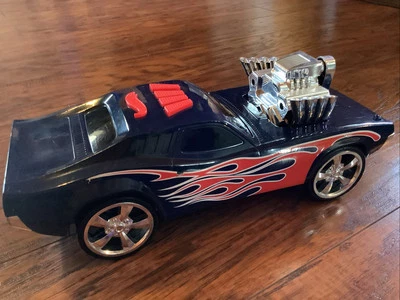 Rare!! Hot Wheels Roger Dodger Street Racer Sounds Lights Motion RW&Blue Works!! - Image 1 of 4