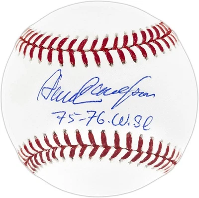 SALE! Dave Concepcion Signed MLB Baseball Reds "75-76 WSC" Beckett QR 253168 - Image 1 of 4