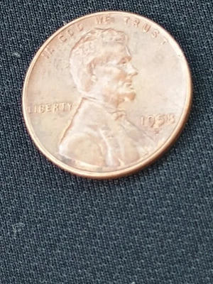 Beautiful 1958 D Wheat Penny with A Distinctive Error On The Rim - Image 1 of 4