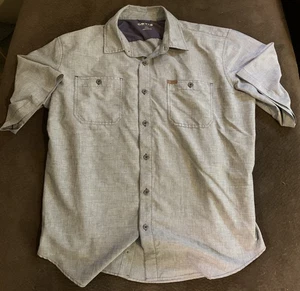 MEN’S XXL LARGE ORVIS BUTTON UP SHIRT FISHING BREATHABLE BLUE - Picture 1 of 3