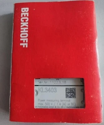 New In Box Beckhoff KL3403 PLC Module KL3403 KL3403 Free shipping - Image 1 of 4
