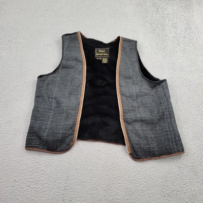 Sears Western Wear Vest Mens 40 VTG Sherpa Lined - Image 1 of 4