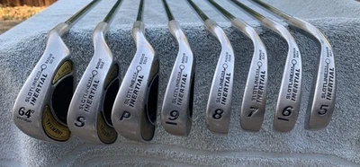 Juego de hierros Slotline Inertial E-MAX 5-LW con nuevos ejes de acero Apollo Senior Flex Foto 1 de 4