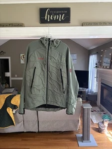MAMMUT Laser Jacket Men's Large Nano Sphere Green Full Zip Hooded - Picture 1 of 12