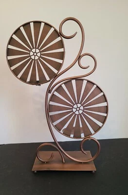 Медный подсвечник - ручной работы 14 дюймов - вмещает два Votives или Tealights  - Изображение 1 из 4