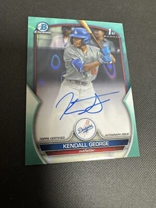 2023 Bowman Draft - Chrome Prospect Autographs Kendall George #CDA-KG /199 - Picture 1 of 9