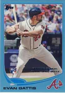 2013 actualización Topps Evan Gattis Walmart azul novato Braves #US87 QTY disponible - Imagen 1 de 1