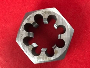 1"-11-1/2 NPT Hex Pipe Die Nut Rethread Chaser 2-1/8"Hex CS A1 417-06412 - Picture 1 of 4