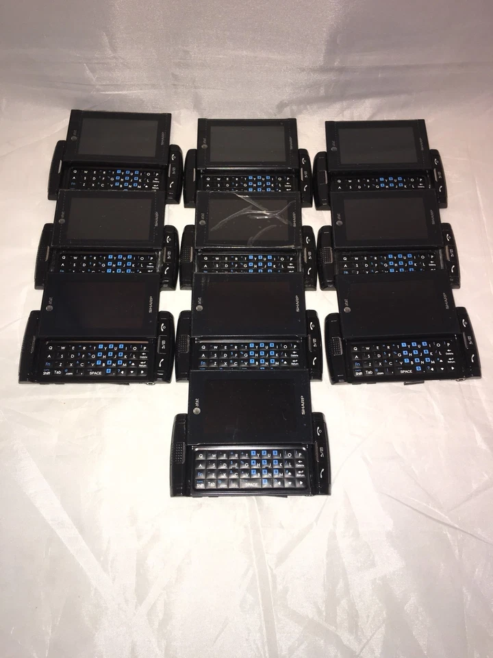 Lot 10 Sharp FX STX-2 - Black (AT&T) All working! READ description - Image 1 of 3