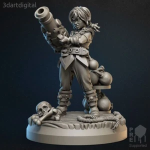 Angra the Bomber/Dwarf Maiden/TTRPG/Wargaming/Dungeons and Dragons/3DartDigital - Picture 1 of 1
