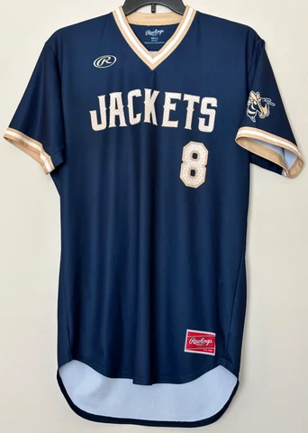 Georgia Tech Men’s size 44 (Large) Longer Length Baseball Jersey -Sm damage back Cover