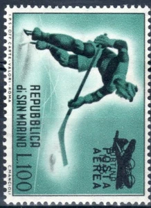 1956 San Marino posta aerea Cortina soprastampato MNH - Imagen 1 de 1