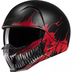 HJC Motorrad Helm Gr. S i20 Scraw MC1SF Jethelm mit Sonnenblende und Kinnteil - Bild 1 von 4