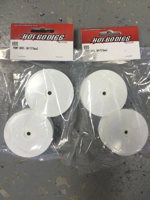RUEDA DELANTERA HOT BODIES 61515 (BLANCA/2 piezas) 12 mm hexagonal Foto 1 de 2