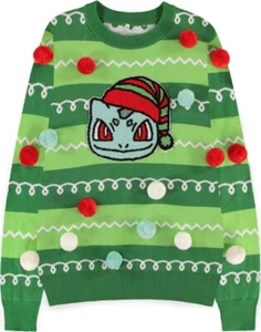 Pokemon: Bulbasaur Patched Christmas - Multicolor (Maglione Unisex Tg. XS) - - Picture 1 of 1