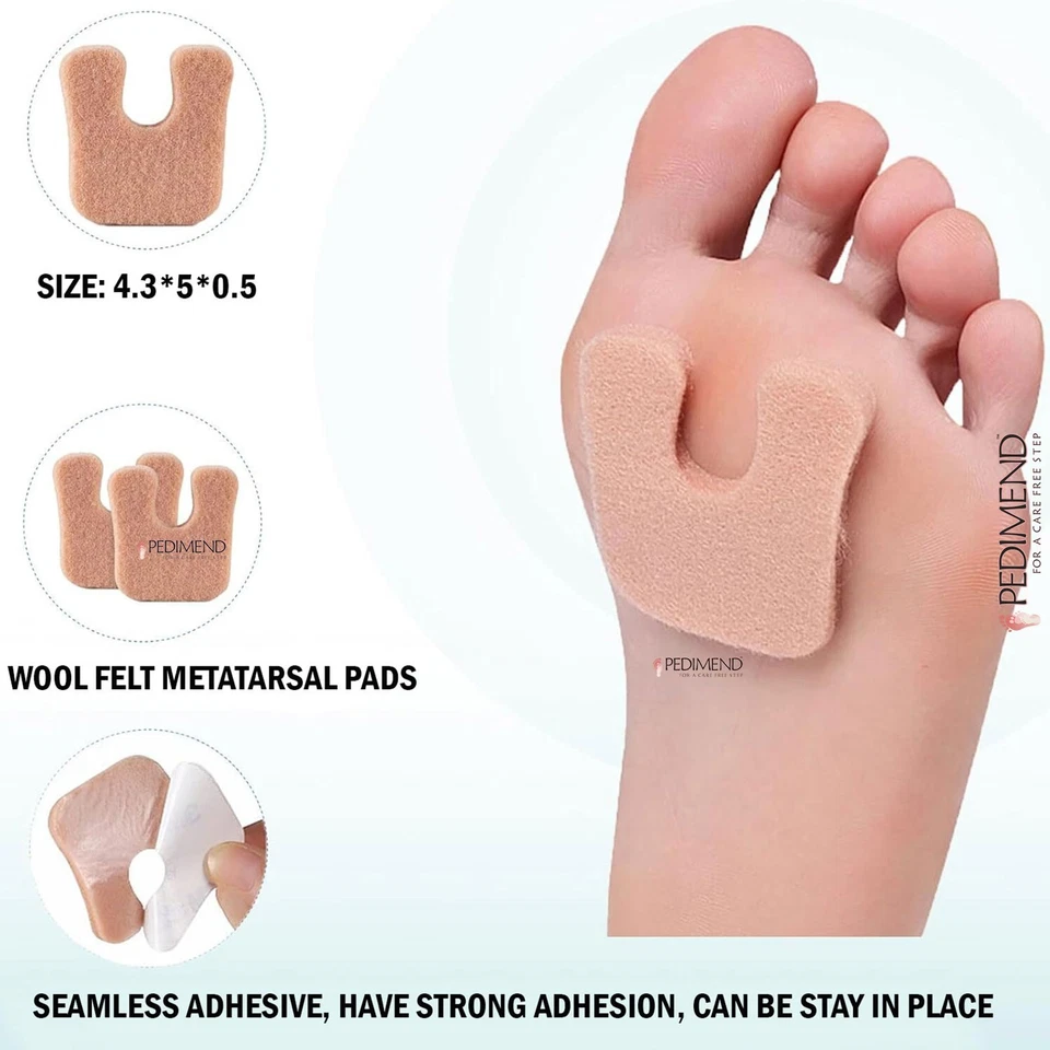PEDIMEND™ Pedimend U-förmige Filz-Schwielenpolster - schützen Schwielen vor Reiben an Schuhen - UK