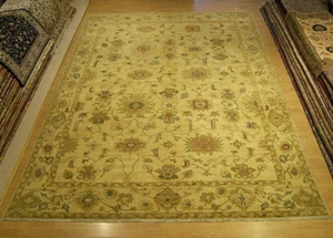 10 x 14 FINE QUALITY HAND KNOTTED Egyptian Sultanabad Rug _Veggie Dyed Soft Wool - Picture 1 of 12