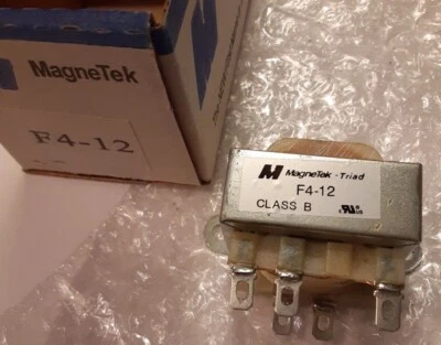 MAGNETEK - F4-12 TRANSFORMER 12.6Vct @ 0.500A UL 115V (NEW) - Image 1 of 3