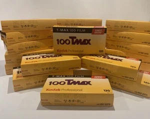 Kodak T-MAX 100 Film Professional 120 Format - 1 Box Of 5 Rolls Expired - Picture 1 of 4