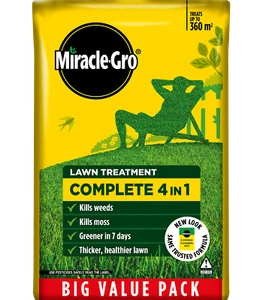 Miracle Gro Evergreen Complete 4 in 1, 360m2 12.6kg Lawn Feed Weed Moss Killer - Picture 1 of 8