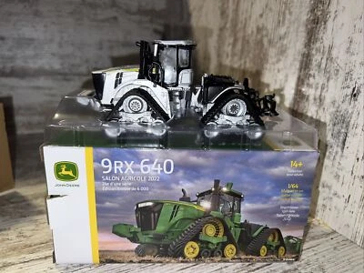1/64 Scale John Deere 9RX 640 4wd Tracked Tractor 2022 Farm Show Silver Chase - Image 1 of 4