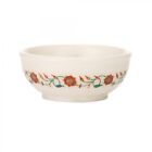 3" White Marble Decorative Fruit Bowl Floral Inlay Home Decor