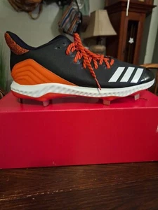  Adidas Size 13 Mens Icon Bounce CG5248 Black/White/Orange.Never Worn - Picture 1 of 12