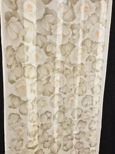Cream/Gray/White/Peach Scarf  10.5X50" Polyeser Made in Italy RN10195 - Picture 1 of 4