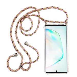 Łańcuszek na telefon komórkowy do Samsung Galaxy Note 10 z paskiem etui do zawieszenia sznurek różowy nowy - Zdjęcie 1 z 4
